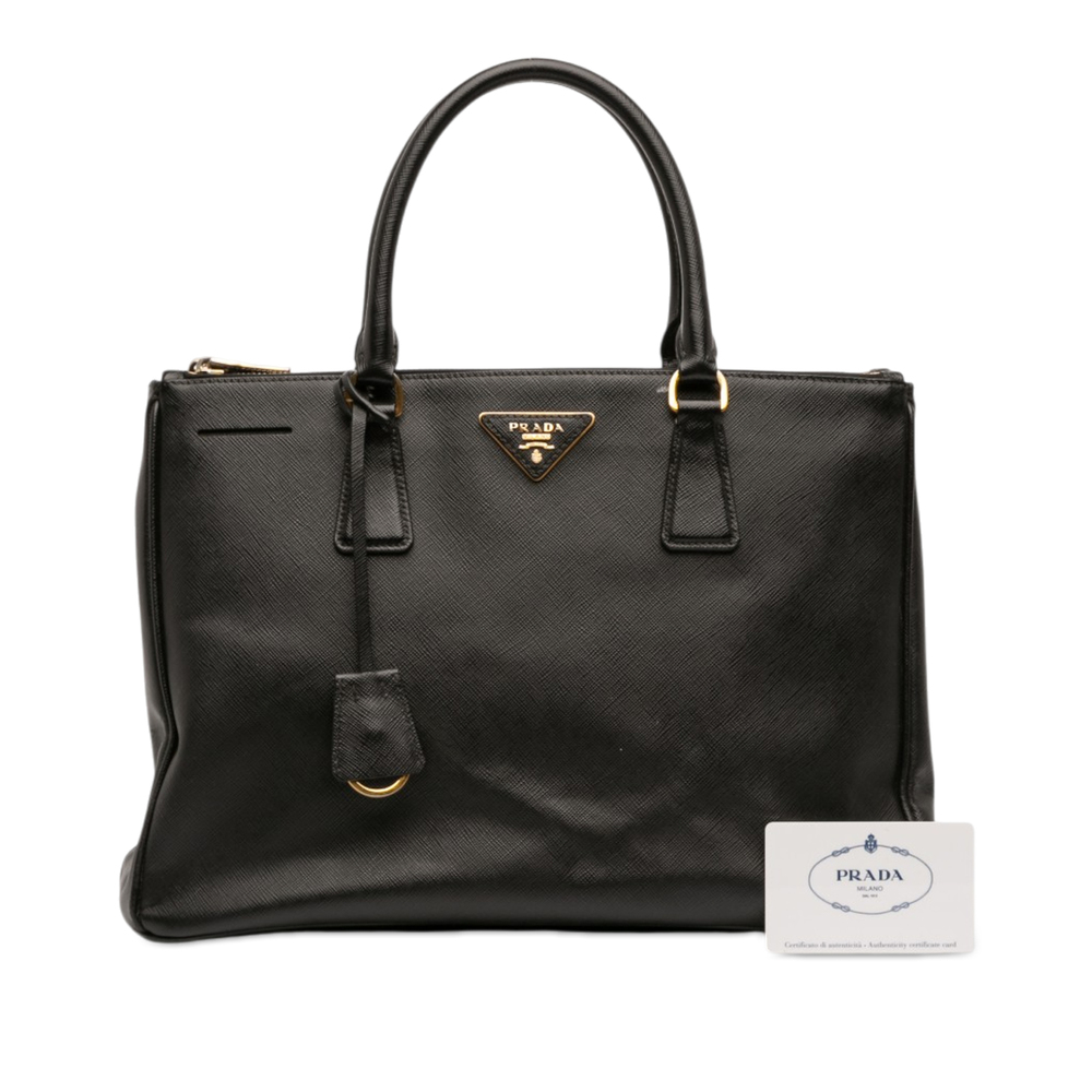 Pre-Loved Prada Medium Saffiano Lux Galleria Double Zip Satchel - Picture 7 of 7